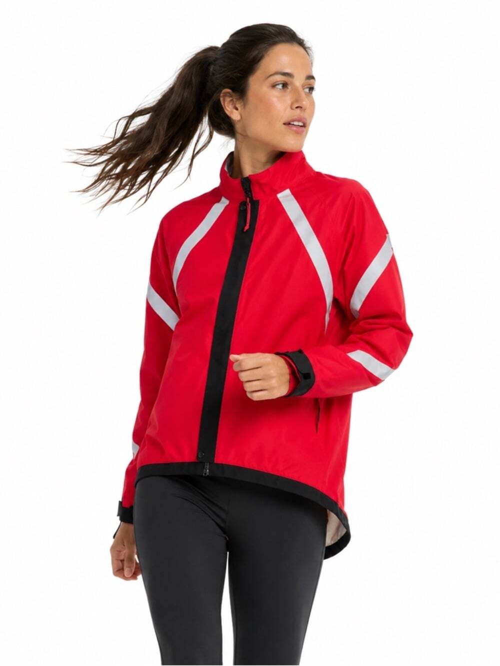 Mountain Equipment Co-op Red Reflective Running Activewear Jacket Men's